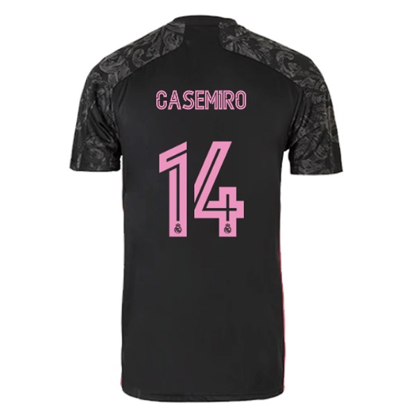 Camiseta Real Madrid Replica Tercera Ropa NO.14 Casemiro 2020/21 Negro